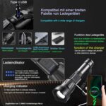 ASORT LED Taschenlampe Extrem Hell 40000 Lumen, USB Wiederaufladbare, 36 Kerne LED, IPX67 Wasserdicht, Aufladbar Zoombar Fackel für Camping Wandern und Notfälle Anwendung (26650 Akku) [Energieklasse A+++] – Bild 5
