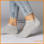10 | 20 | 30 Paar Sneaker Socken Herren Damen Schwarz Weiss Grau Baumwolle – Bild 5