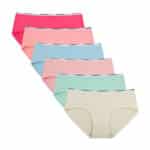 INNERSY Unterhosen Damen Baumwolle Slips Mehrpack Hipster Bequeme Unterwäsche 6er Pack