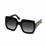 Gucci Damen GG0053S 001 Sonnenbrille, Schwarz (Black/Grey), 54