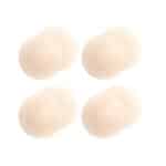 Gmumu® Ultra Dünne Damen Nippel Covers Wiederverwendbar und Selbstklebende Nippel Abdeckungen aus Silikon Aufkleber Nippelabdeckungen, Rund, 4 Paar, 8cm