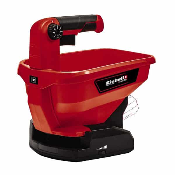 Einhell Universal Streuer, 6-stufige Drehzahlregulierung, 8-stufige Streumengenregulierung, RotSchwarz