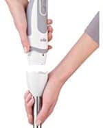 Braun Household Stabmixer MQ 5220WH Stabmixer – MultiQuick 5 Vario Pürierstab mit Edelstahl Mixfuss, 1000 Watt, inkl. 2-teiligem Zubehör-Set – Bild 3