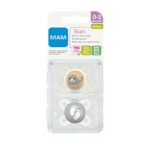 MAM Original Start Schnuller im 2er-Set, speziell für Früh- und Neugeborene, stillfreundlicher Silikonschnuller aus MAM SkinSoft Silikon mit Schnullerbox, 0-2 Monate – Bild 3