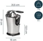 Princess Zitruspresse Juicer , professioneller Hebelarm, Universalaufsatz für Zitrusfrüchte, Fliessstopfunktion – Bild 7