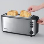 SEVERIN Automatik-Langschlitztoaster, Toaster mit Brötchenaufsatz, hochwertiger Edelstahl Toaster mit grossen Röstkammern und 1400 W Leistung – Bild 6