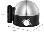 WMF Stelio Eierkocher Edelstahl, Eierkocher 1 Ei -7 Eier, 380 Watt, Härtegradeinstellung, Fortkochstufe, Messbecher mit Eipick, Silber – Bild 4