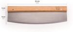 Blumtal Profi Pizzaschneider, scharfes Wiegemesser, Pizzamesser für Jede Pizza, Klinge 32cm – Bild 6