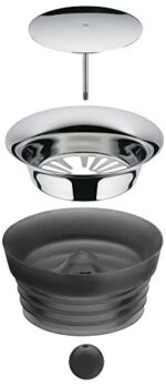 WMF Basic Wasserkaraffe aus Glas, 1 Liter, Glaskaraffe mit Deckel, Silikondeckel, CloseUp-Verschluss – Bild 2