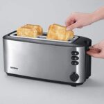 SEVERIN Automatik-Langschlitztoaster, Toaster mit Brötchenaufsatz, hochwertiger Edelstahl Toaster mit grossen Röstkammern und 1400 W Leistung – Bild 8