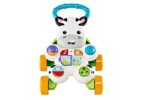 Fisher-Price DLD94 - Lern mit mir - Zebra Lauflernwagen, musikalisches Aktivitäts- und Gehspielzeug mit Lerninhalten, ab 6 Monaten (deutsche Version)