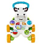 Fisher-Price DLD94 - Lern mit mir - Zebra Lauflernwagen, musikalisches Aktivitäts- und Gehspielzeug mit Lerninhalten, ab 6 Monaten (deutsche Version)