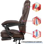 Kasorix Bürostuhl Ergonomischer Chefsessel mit Einstellbare Kopfstütze Armlehnen Bürostuhl schreibtischstuhl mit Wippfunktion Computerstuhl bis zu 250 KGS – Bild 4