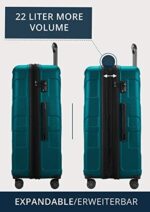 Suitline Koffer, Handgepäck Hartschalen Koffer, Laptopfach, grosser Hartschalen Koffer, Pilotentrolley Hartschale – Bild 3