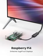 UGREEN Micro HDMI Adapter 4K 60Hz Micro HDMI auf HDMI Adapter 3D 1080P HDMI Typ D auf A Micro HDMI Adapterkabel kompatibel mit Raspberry Pi 4, Alpha 7R Kamera, Lenovo Yoga usw. Schwarz – Bild 6