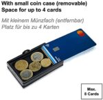 ZNAP Kreditkartenetui mit Geldklammer, Slim Wallet, Kartenetui, Portemonnaie, Geldbörse für Damen und Herren – Bild 4