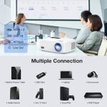 TOPVISION Heimkino Beamer, 9500 Lumen Video Beamer with 150.000 Stunden Verlängert, Native 1080P LCD Beamer Full HD, 4K 350'' Heim/Berufsprojektor für Smartphone/PC/TV-Box/Laptop/PS4/PPT – Bild 4