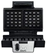 Krups Waffeleisen FDK251, Doppelwaffeleisen , 2 Belgische Waffeln gleichzeitig, Antihaftbeschichtete Platten (Leichte Reinigung), Für rechteckige Waffeln, Sicher dank isoliertem Griff, 850W & Philips HR374100 Handmixer 450 Watt – Bild 2