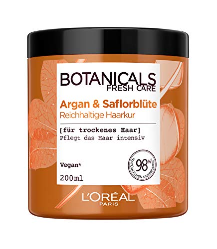 Botanicals Reichhaltige Kur, ohne Silikon für trockenes Haar, mit Argan und Saflorblüte, pflegt das Haar intensiv, 1er Pack (1 x 200 ml)