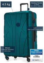 Suitline Koffer, Handgepäck Hartschalen Koffer, Laptopfach, grosser Hartschalen Koffer, Pilotentrolley Hartschale – Bild 2