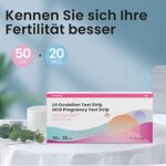 Femometer 50 Ovulationstest + 20 Schwangerschaftstest 25 mIU/mL optimaler Sensitivität – Bild 6