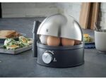 WMF Stelio Eierkocher Edelstahl, Eierkocher 1 Ei -7 Eier, 380 Watt, Härtegradeinstellung, Fortkochstufe, Messbecher mit Eipick, Silber – Bild 2