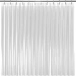 LiBa Duschvorhang Transparent, Duschvorhang mit Gewicht Unten PEVA 8 Gauge, Duschvorhang Durchsichtig Anti Schimmel Länger als Duschvorhang 180x180, Dusch Vorhang Shower Curtains