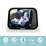 Onco 360° Baby Autospiegel, 100% Bruchsicherer Rücksitzspiegel für eine Sichere Fahrt, Baby Erstausstattung & Auto Zubehör, Anpassbar, Geeignet für allerlei Kopfstützen – Bild 10