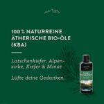 AllgäuQuelle® Saunaaufguss mit 100% BIO-Öle Waldaufguss Fichte Latschenkiefer Alpenzirbe Minze (100ml). Natürlicher Sauna-aufguss mit Sauna-ätherische-Öle im Aufguss-Mittel. – Bild 4