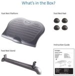 Kensington ergonomische Fussstütze SoleSaver für eine verbesserte Körperhaltung, Minderung chronischer Rückenschmerzen und orthopädische Entlastung, ideal fürs Home Office & Büro, grau – Bild 7