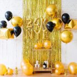 O-Kinee Lametta Vorhang ,Folienvorhänge,6 Stücke Folie Fringe Shimmer Vorhang,  Folienfransen Vorhang Tinsel Curtain,Glitzer Vorhang Geburtstagsdeko Funkeln Dekoration(1m x 2m) – Bild 3