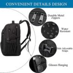 Extra Gross Rucksack Herren 50L Wasserdicht, Laptoptasche Arbeit Laptop Rucksack mit USB Ladeanschluss Anti Diebstahl Business Reisen Schulrucksack für Männer Frauen Jungen Teenager – Bild 5