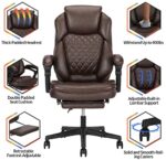 Kasorix Bürostuhl Ergonomischer Chefsessel mit Einstellbare Kopfstütze Armlehnen Bürostuhl schreibtischstuhl mit Wippfunktion Computerstuhl bis zu 250 KGS – Bild 2