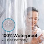LiBa Duschvorhang | Wasserdicht, Anti-Schimmel, PEVA mit Gewicht | Transparent und Waschbar – Bild 7