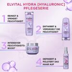 L'Oréal Paris Elvital feuchtigkeitsspendende Spray Kur für glänzendes Haar, Serum mit Hyaluron für einen Feuchtigkeitsboost, Hydra Hyaluronic, 150 ml – Bild 6