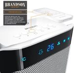 Brandson - Heizlüfter mit Fernbedienung - Keramik-Heizlüfter Badezimmer energiesparend leise - Schnellheizer mit Oszillationsfunktion - 2X Heizstufen - Timer - Heizung Heater - GS-Zertifiziert – Bild 2