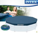 Intex 28031 Round Pool Cover - Poolabdeckplane - Für Metal und Prism Frame Pool – Bild 5