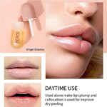 2 Pcs Natural Lip Plumper, Tag und Nacht Double Effect Natural Lip Enhancer, Klarer Lipgloss für vollere und Beauty Lips – Bild 6