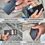 ZNAP Kreditkartenetui mit Geldklammer, Slim Wallet, Kartenetui, Portemonnaie, Geldbörse für Damen und Herren – Bild 2