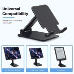 Anozer Tablet Ständer klappbar, höhenverstellbar Tablet Halterung, Universal tragbar Schreibtisch Tablet Stand Tabletständer, verstellbar Nachttisch Tab Halter für Handy, iPad, Samsung Galaxy Tab usw. – Bild 3