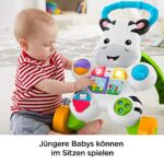 Fisher-Price DLD94 - Lern mit mir - Zebra Lauflernwagen, musikalisches Aktivitäts- und Gehspielzeug mit Lerninhalten, ab 6 Monaten (deutsche Version) – Bild 4
