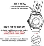 Archer Watch Straps, Uhrenarmbänder aus Silikon mit Schnellverschluss – Bild 2