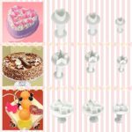 Buluri Fondant Ausstechformen Set, Backen Fondant Set DIY 84 Fondant Ausstecher Set Buchstaben Dekoration Mit Premium Backzubehör, Zahlen, Buchstaben,Passend für Cupcakes,Fondant Modellierwerkzeug – Bild 2