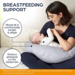 Niimo 2-in-1 Schwangerschafts- & Stillkissen – Ergonomisch, Waschbar, 100 % Baumwolle – Dschungel – Bild 3