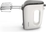 Philips Domestic Appliances HR3741/00 Handmixer, 450 W, 5 Geschwindigkeiten plus Turbo weiss/schwarz – Bild 2