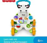 Fisher-Price DLD94 - Lern mit mir - Zebra Lauflernwagen, musikalisches Aktivitäts- und Gehspielzeug mit Lerninhalten, ab 6 Monaten (deutsche Version) – Bild 2