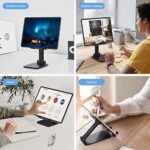 Anozer Tablet Ständer klappbar, höhenverstellbar Tablet Halterung, Universal tragbar Schreibtisch Tablet Stand Tabletständer, verstellbar Nachttisch Tab Halter für Handy, iPad, Samsung Galaxy Tab usw. – Bild 7