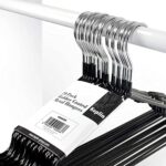 Keplin Kleiderbügel aus Metall, platzsparend, gummibeschichtet, robust, hochwertig, 20 Stück – Bild 3