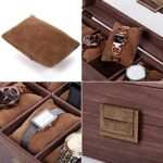 Uhrenaufbewahrungsbox | Uhrenschachtel | Uhrenschatulle | Uhrenbox | Watch Box mit Echtglass für 6 Uhren – Bild 8