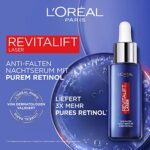 L'Oréal Paris Retinol Serum, Anti-Falten Nacht-Serum mit Vitamin A, pflegendem Öl und Hyaluronsäure, Revitalift Laser Gesichtspflege, 1 x 50 ml – Bild 3